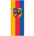Flagge Nordfriesland mit Wappen 300 x 120 cm