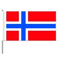Papierfahnen Norwegen  (VE  100 Stück) 12 x 24 cm
