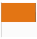 Papierfahnen Farbe orange  (VE  50 Stück) 12 x 24 cm