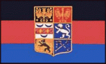 Flagge Ostfriesland mit Wappen 150 x 90 cm