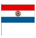 Papierfahnen Paraguay  (VE 1000 Stück) 12 x 24 cm