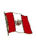Anstecknadel Peru mit Wappen (VE 5 Stück) 2,0 cm