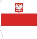 Flagge Polen mit Adler 60 x 40 cm Marinflag