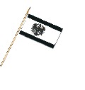 Stockflagge Preussen (VE 10 Stück) 30 x 45 cm