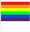 Flagge Regenbogen 90 x 60 cm