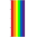 Flagge Regenbogen 400 x 150 cm
