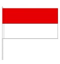 Papierfahnen Farbe rot/weiß  (VE 1000 Stück) 12 x 24 cm