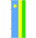Flagge Ruanda 400 x 150 cm Marinflag