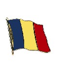 Anstecknadel Rumänien (VE 5 Stück) 2,0 cm