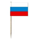 Mini-Papierfahnen Russland (VE 100 Stück) 3 x 4 cm