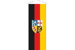 Bannerfahne Saarland 120 x 300 cm Marinflag