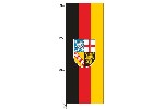 Auslegerfahne Saarland mit Wappen 120 x 300 cm Marinflag