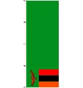 Flagge Sambia 500 x 150 cm