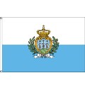 Flagge San Marino mit Wappen 90 x 150 cm