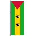 Flagge Sao Tomé + Prinicipe 400 x 150 cm