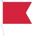 Signal Flagge B  70 x 84 cm