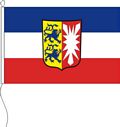 Flagge Schleswig-Holstein mit Wappen 20 x 30 cm