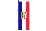 Hochformatflagge Schleswig-Holstein mit Wappen   80 x 200 cm Marinflag