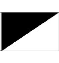 Motorsportflagge schwarz/weiß diagonal 90 x 60 cm