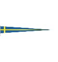 Langwimpel Schweden 40 x 250 cm