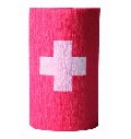 Flaggenkrepp Schweiz 3 Kleinrollen 10 m lang, 10 cm breit