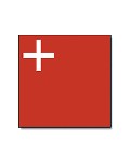 Flagge Schwyz (Schweiz) 120x120