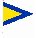 Flagge Signal Hilfsstander I 20 x 24 cm