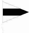 Flagge Signal Hilfsstander III 20 x 24 cm