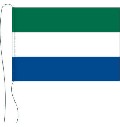 Tischflagge Sierra Leone 15 x 25 cm