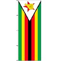 Flagge Simbabwe 400 x 150 cm