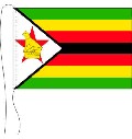 Tischflagge Simbabwe 15 x 25 cm