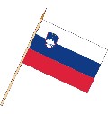Stockflagge Slowenien (VE 10 Stück) 30 x 45 cm