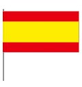 Papierfahnen Spanien  (VE 1000 Stück) 12 x 24 cm