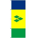 Flagge St. Vincent + Grenadines 500 x 150 cm