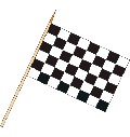 Tischflagge Zielfahne (VE 10 Stück) 30 x 45 cm