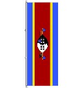 Flagge Swasiland 500 x 150 cm