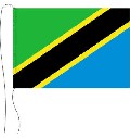 Tischflagge Tansania 15 x 25 cm