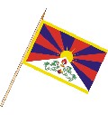 Stockflagge Tibet ( VE 10 Stück ) 45 x 30 cm