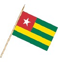 Stockflagge Togo ( VE 10 Stück ) 30 x 45 cm