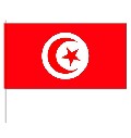 Papierfahnen Tunesien  (VE 100 Stück) 12 x 24 cm