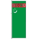 Flagge Turkmenistan 500 x 150 cm