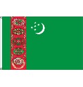 Flagge Turkmenistan 90 x 150 cm