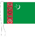 Tischflagge Turkmenistan 15 x 25 cm