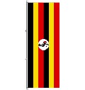 Flagge Uganda 200 x 80 cm