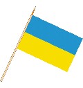 Stockflagge Ukraine ( VE 10 Stück ) 30 x 45 cm