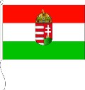 Flagge Ungarn mit Wappen 40 x 60 cm
