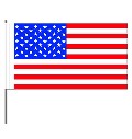 Papierfahnen USA  (1 Stück) - Restposten 12 x 24 cm
