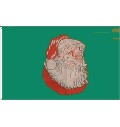 Flagge Weihnachtsmann Kopf ohne Text 150 x 90 cm Polyester