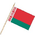 Stockflagge Weißrussland (VE 10 Stück) 30 x 45 cm