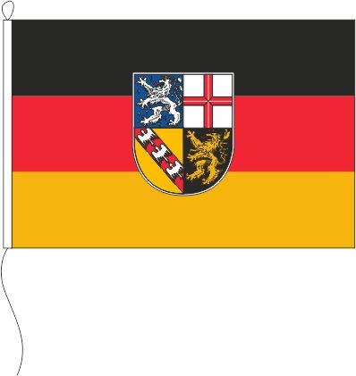 Saarland - Tischflagge 15 x 10 cm